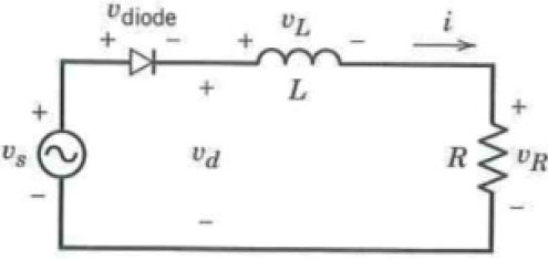 One phase half wave rectifier for variable frequency drive