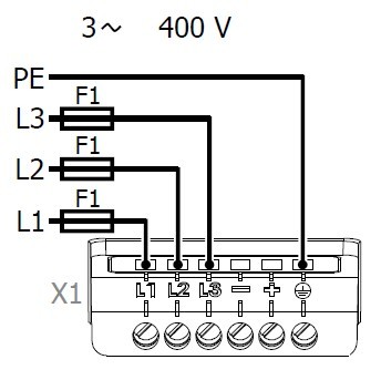 Variable frequency drive connection with fuses