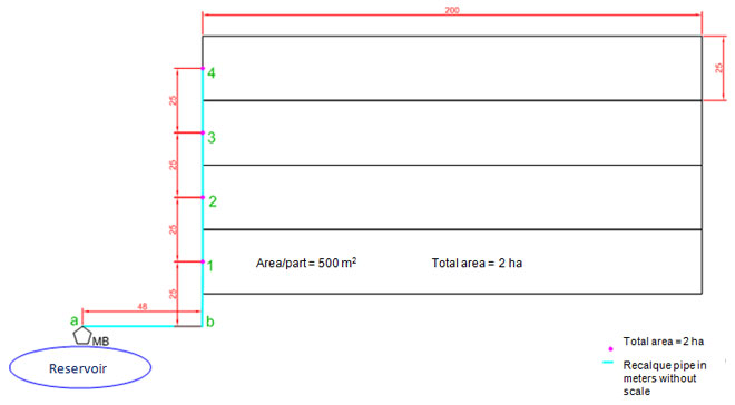 irrigated district with 4 blocks irrigated district with 4 blocks