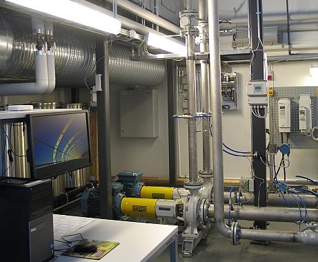 Laboratory test setup with VFD Laboratory test setup with VFD