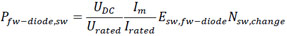 losses in diode equation