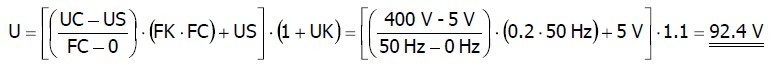 VFD V/F characteristic result VFD V/F characteristic result